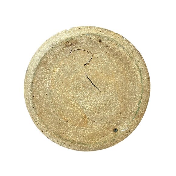 VTG Stoneware Studio Speckled Drip Glaze Beige, Maroon Brown TALL Pitcher - Picture 13 of 14